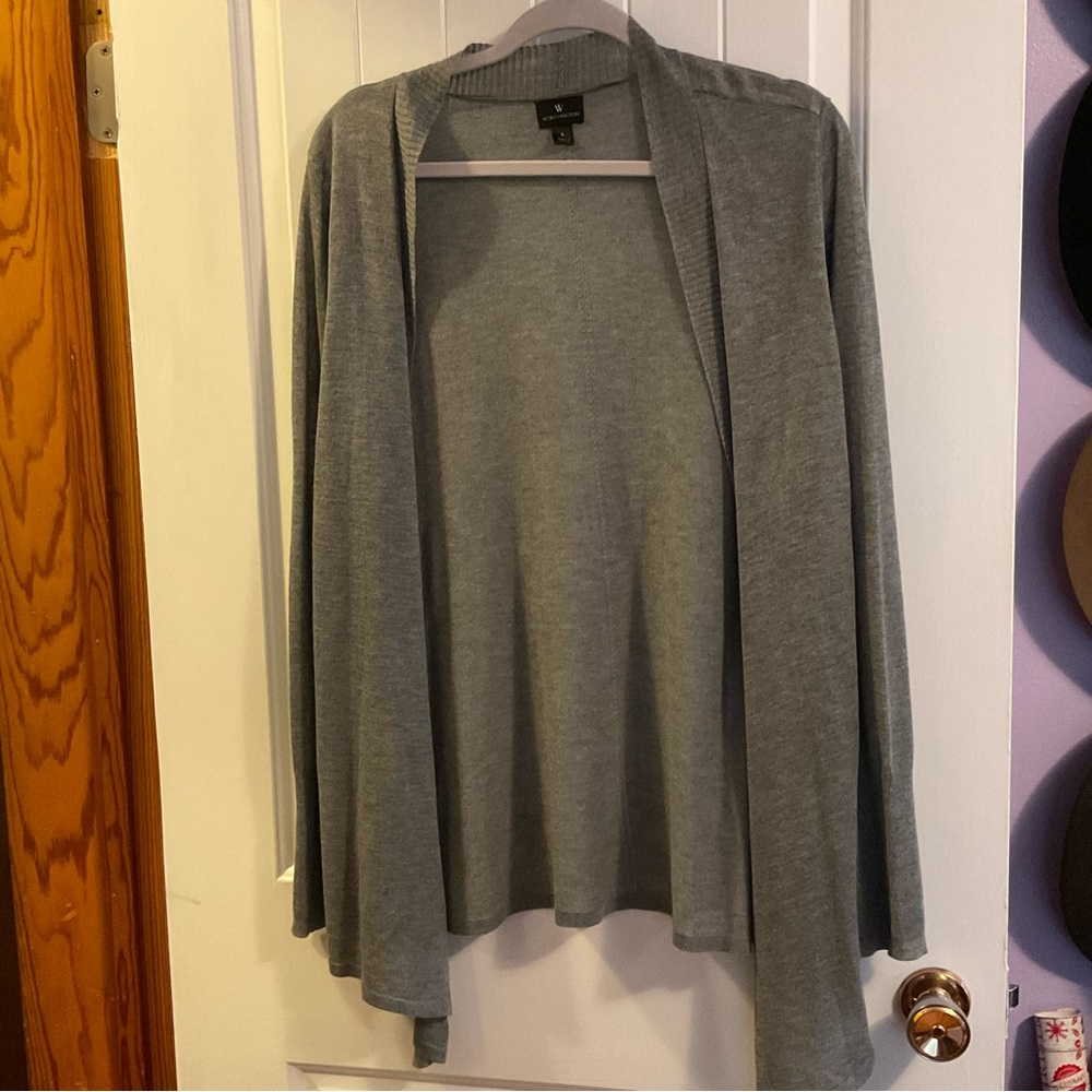 Worthington gray light weight sweater